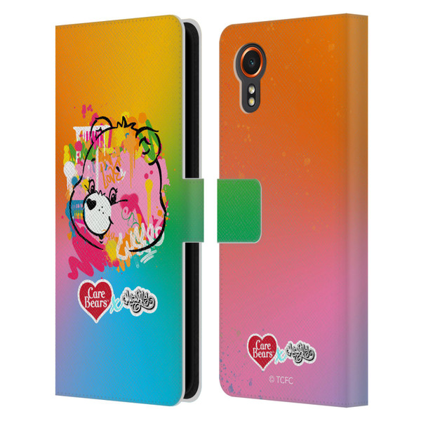 Care Bears Graffiti Collection by Murwalls Gradient Leather Book Wallet Case Cover For Samsung Galaxy Xcover7 5G