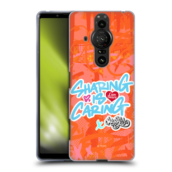 Care Bears Graffiti Collection by Murwalls Sharing Is Caring Soft Gel Case for Sony Xperia Pro-I