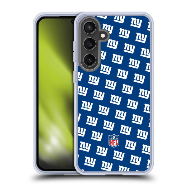 NFL New York Giants Artwork Patterns Soft Gel Case for Samsung Galaxy S24 FE