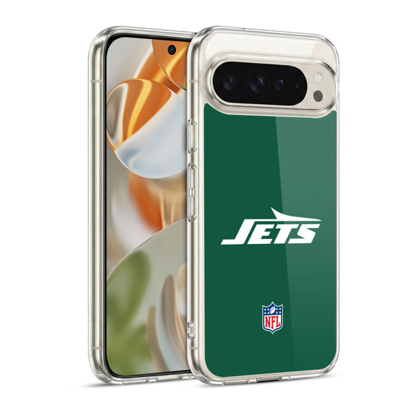 NFL New York Jets Logo Plain Soft Gel Case for Google Pixel 9 / Pixel 9 Pro