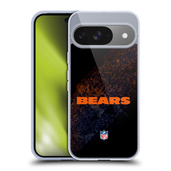 NFL Chicago Bears Logo Blur Soft Gel Case for Google Pixel 9 / Pixel 9 Pro