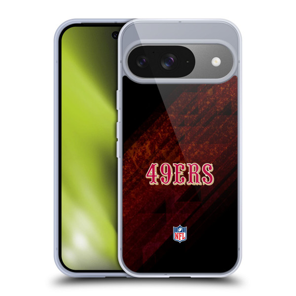 NFL San Francisco 49Ers Logo Blur Soft Gel Case for Google Pixel 9 / Pixel 9 Pro