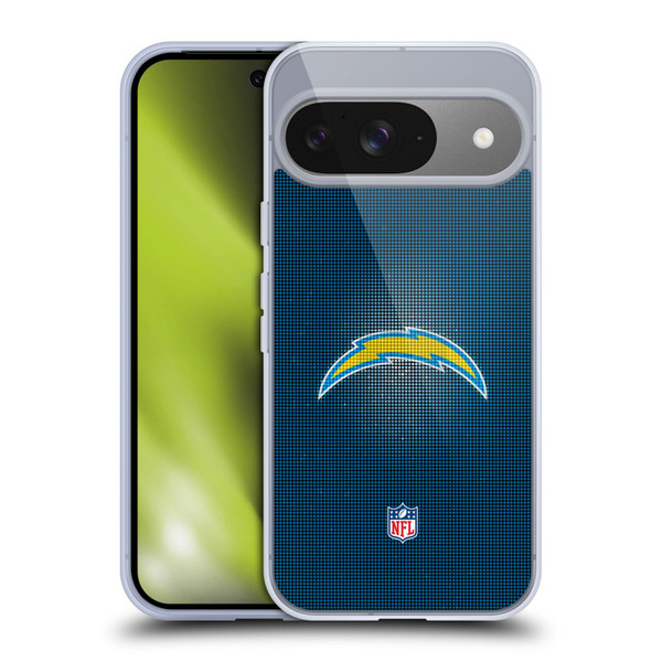 NFL Los Angeles Chargers Artwork LED Soft Gel Case for Google Pixel 9 / Pixel 9 Pro