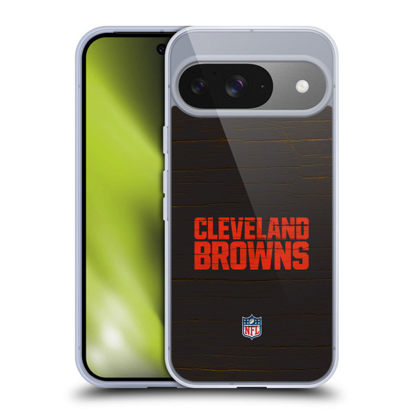 NFL Cleveland Browns Logo Distressed Look Soft Gel Case for Google Pixel 9 / Pixel 9 Pro