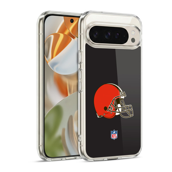 NFL Cleveland Browns Logo Plain Soft Gel Case for Google Pixel 9 / Pixel 9 Pro