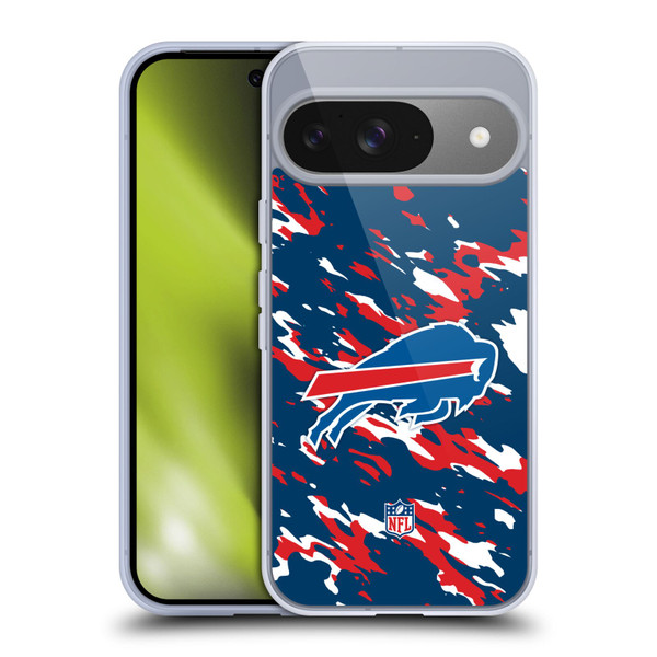 NFL Buffalo Bills Logo Camou Soft Gel Case for Google Pixel 9 / Pixel 9 Pro