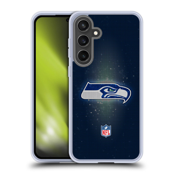 NFL Seattle Seahawks Artwork LED Soft Gel Case for Samsung Galaxy S24 FE