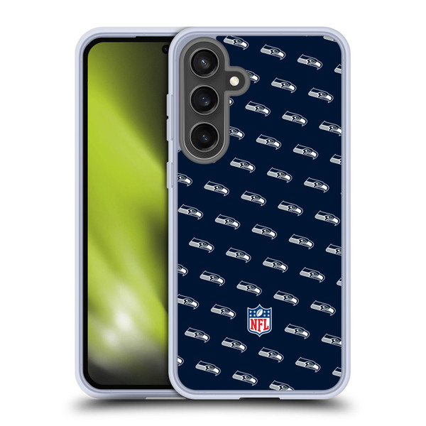 NFL Seattle Seahawks Artwork Patterns Soft Gel Case for Samsung Galaxy S24 FE