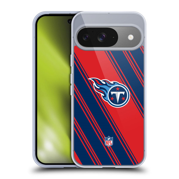 NFL Tennessee Titans Artwork Stripes Soft Gel Case for Google Pixel 9 / Pixel 9 Pro