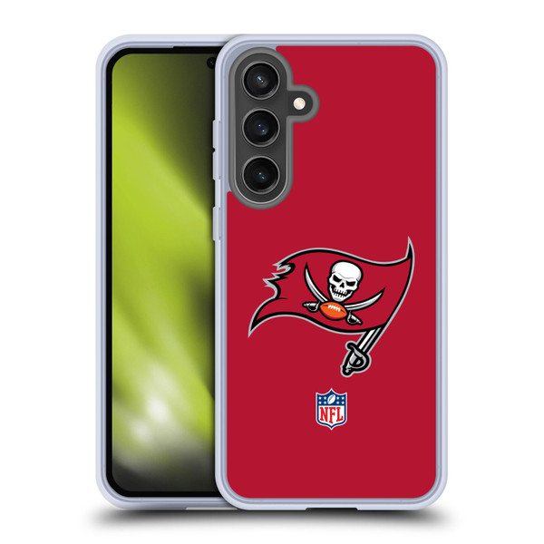 NFL Tampa Bay Buccaneers Logo Plain Soft Gel Case for Samsung Galaxy S24 FE