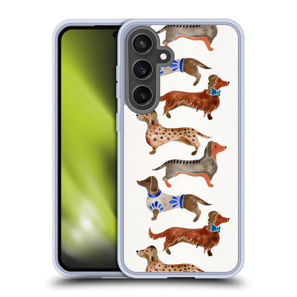 Cat Coquillette Animals Dachshunds Soft Gel Case for Samsung Galaxy S24 FE