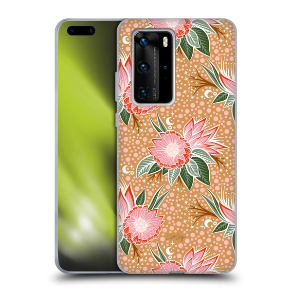 Cat Coquillette Tropical Wildlife Protea Bloom Soft Gel Case for Huawei P40 Pro / P40 Pro Plus 5G