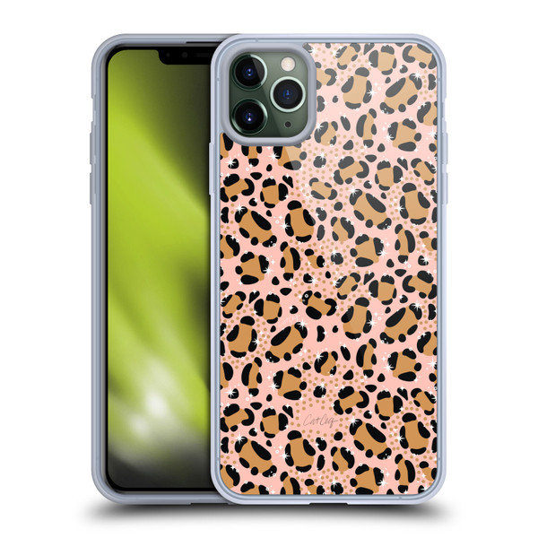 Cat Coquillette Tropical Wildlife Sparkly Leopard Print Soft Gel Case for Apple iPhone 11 Pro Max