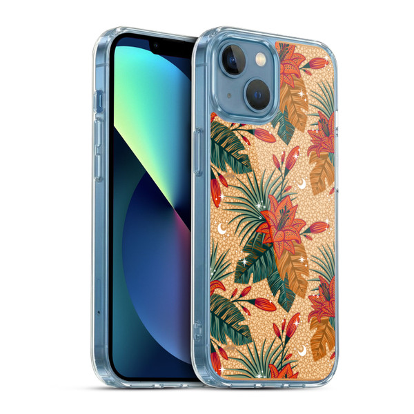 Cat Coquillette Tropical Wildlife Lily Soft Gel Case for Apple iPhone 13 Mini & MagSafe