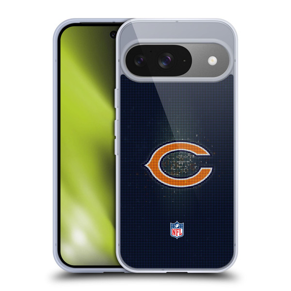 NFL Chicago Bears Artwork LED Soft Gel Case for Google Pixel 9 / Pixel 9 Pro