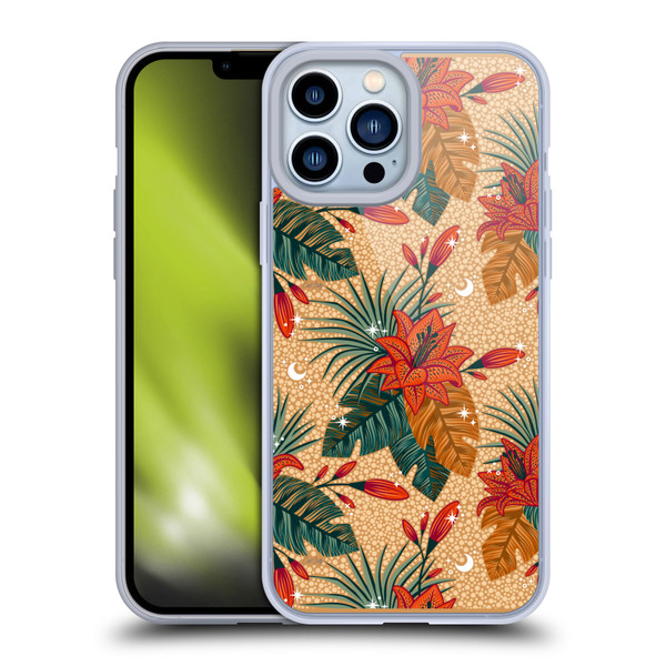 Cat Coquillette Tropical Wildlife Lily Soft Gel Case for Apple iPhone 13 Pro Max
