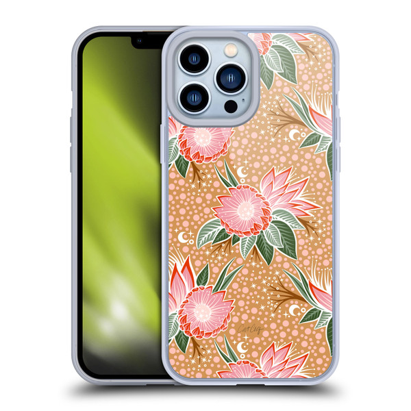 Cat Coquillette Tropical Wildlife Protea Bloom Soft Gel Case for Apple iPhone 13 Pro Max