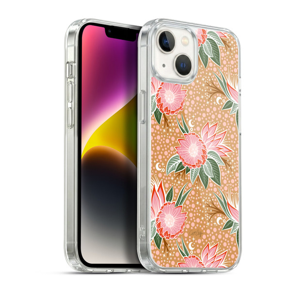 Cat Coquillette Tropical Wildlife Protea Bloom Soft Gel Case for Apple iPhone 14 Plus & MagSafe
