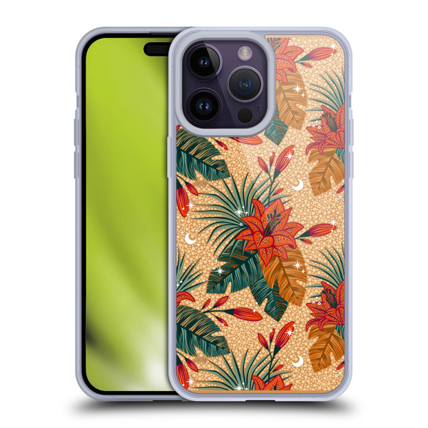 Cat Coquillette Tropical Wildlife Lily Soft Gel Case for Apple iPhone 14 Pro Max
