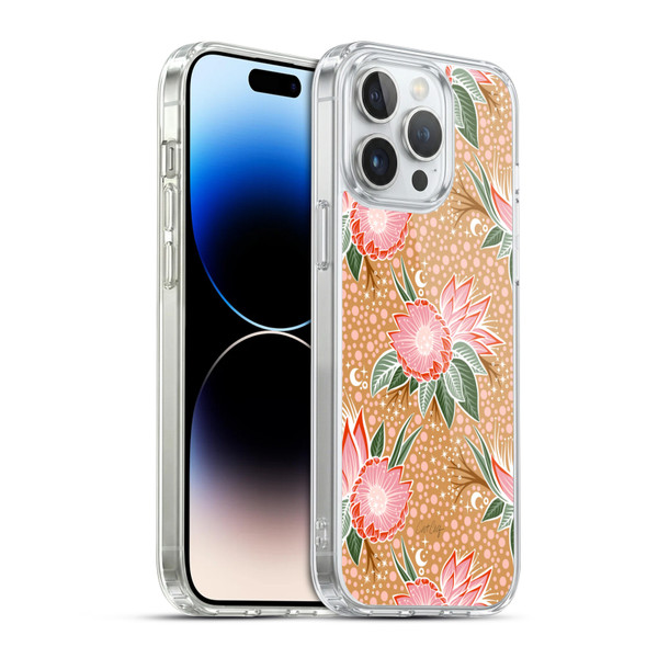 Cat Coquillette Tropical Wildlife Protea Bloom Soft Gel Case for Apple iPhone 14 Pro Max & MagSafe