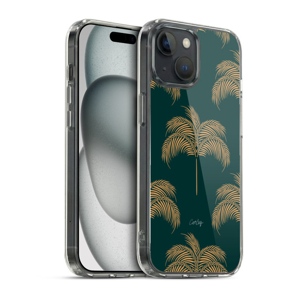 Cat Coquillette Tropical Wildlife Palm Tree Oasis Soft Gel Case for Apple iPhone 15 & MagSafe