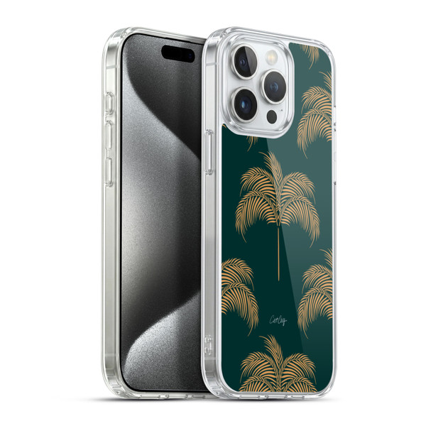 Cat Coquillette Tropical Wildlife Palm Tree Oasis Soft Gel Case for Apple iPhone 15 Pro Max & MagSafe