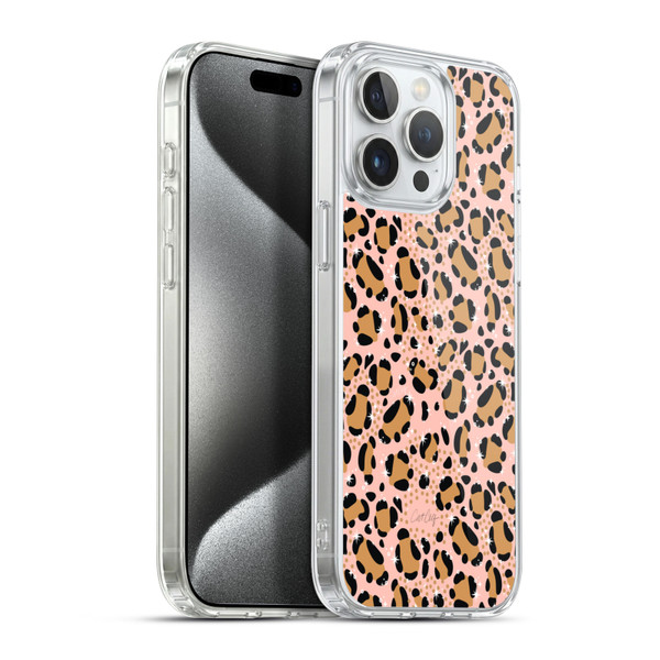 Cat Coquillette Tropical Wildlife Sparkly Leopard Print Soft Gel Case for Apple iPhone 15 Pro Max & MagSafe