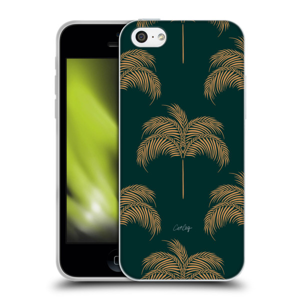 Cat Coquillette Tropical Wildlife Palm Tree Oasis Soft Gel Case for Apple iPhone 5c