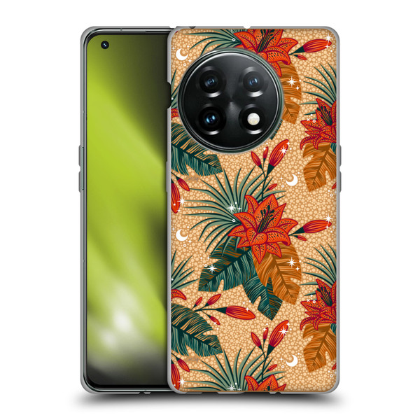 Cat Coquillette Tropical Wildlife Lily Soft Gel Case for OnePlus 11 5G
