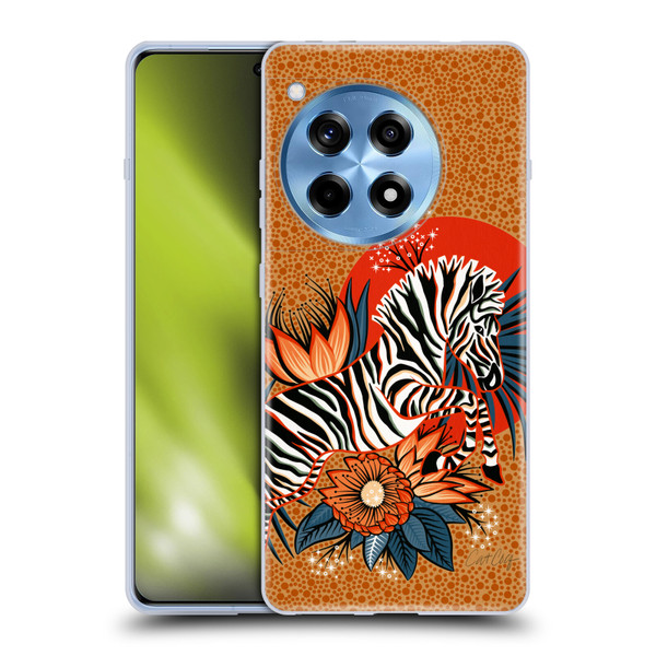 Cat Coquillette Tropical Wildlife Zebra Leap Soft Gel Case for OnePlus 12R