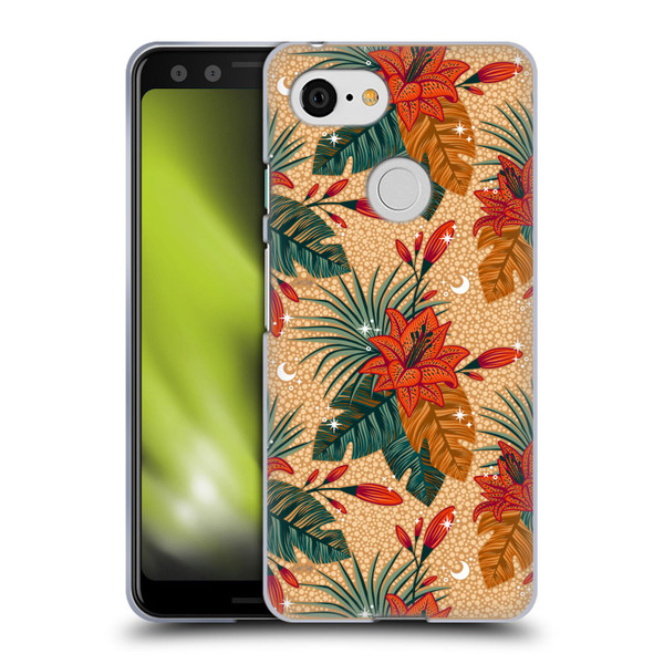 Cat Coquillette Tropical Wildlife Lily Soft Gel Case for Google Pixel 3