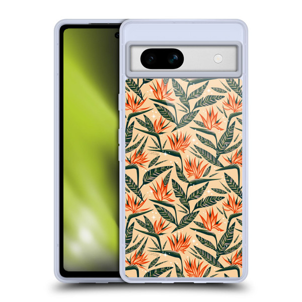 Cat Coquillette Tropical Wildlife Bird Of Paradise Soft Gel Case for Google Pixel 7a