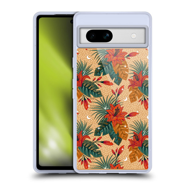 Cat Coquillette Tropical Wildlife Lily Soft Gel Case for Google Pixel 7a