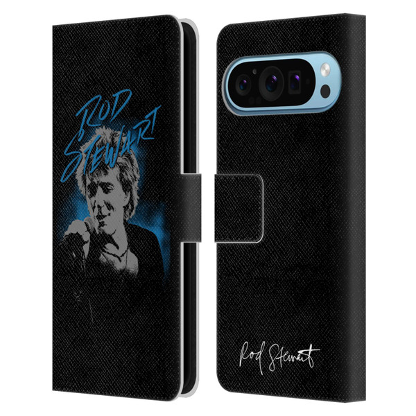Rod Stewart Art Scribble Leather Book Wallet Case Cover For Google Pixel 9 / Pixel 9 Pro