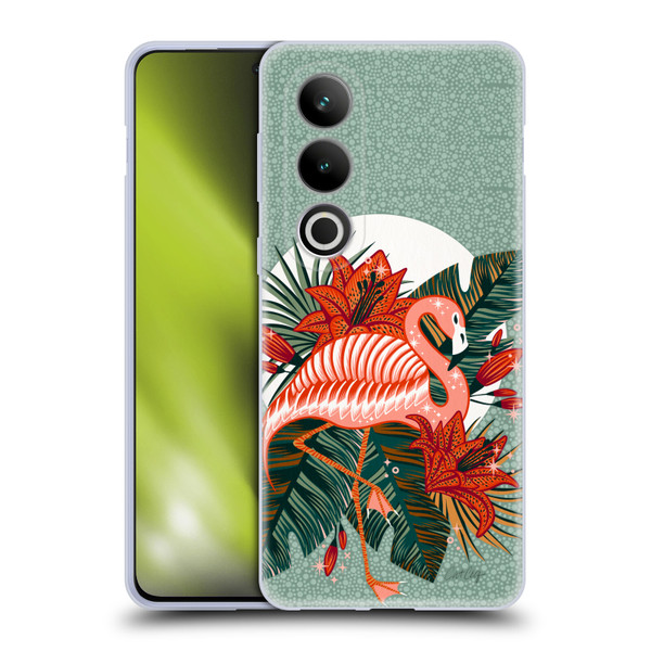 Cat Coquillette Tropical Wildlife Flamingo And Lilies Soft Gel Case for OPPO OnePlus Ace 3V 5G