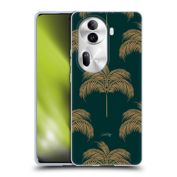 Cat Coquillette Tropical Wildlife Palm Tree Oasis Soft Gel Case for OPPO Reno11 Pro