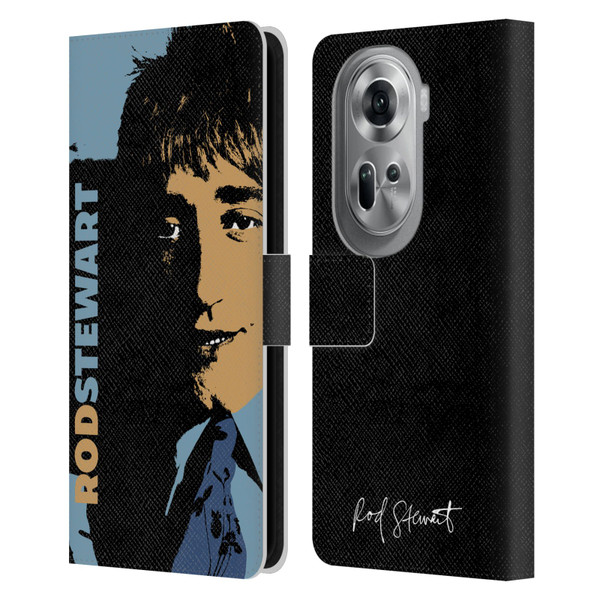Rod Stewart Art Yesterday Retro Leather Book Wallet Case Cover For OPPO Reno11 Pro