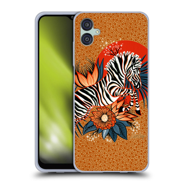 Cat Coquillette Tropical Wildlife Zebra Leap Soft Gel Case for Samsung Galaxy M04 5G / A04e
