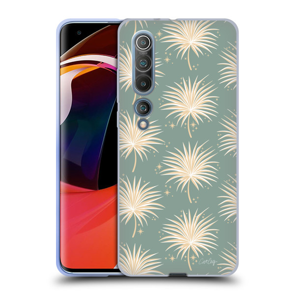 Cat Coquillette Tropical Wildlife Fan Palm Sparkles Soft Gel Case for Xiaomi Mi 10 5G / Mi 10 Pro 5G
