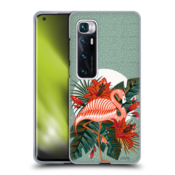 Cat Coquillette Tropical Wildlife Flamingo And Lilies Soft Gel Case for Xiaomi Mi 10 Ultra 5G