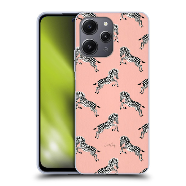 Cat Coquillette Tropical Wildlife Zebra Leap Pattern Soft Gel Case for Xiaomi Redmi 12