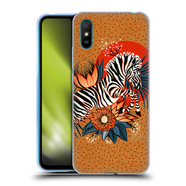 Cat Coquillette Tropical Wildlife Zebra Leap Soft Gel Case for Xiaomi Redmi 9A / Redmi 9AT