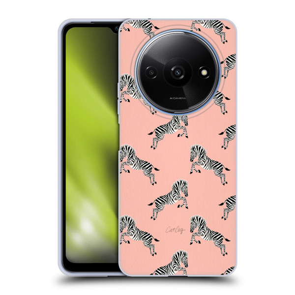 Cat Coquillette Tropical Wildlife Zebra Leap Pattern Soft Gel Case for Xiaomi Redmi A3