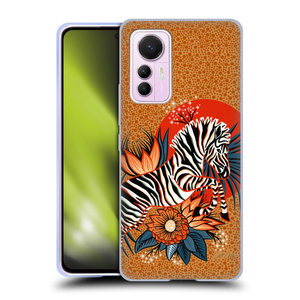 Cat Coquillette Tropical Wildlife Zebra Leap Soft Gel Case for Xiaomi 12 Lite
