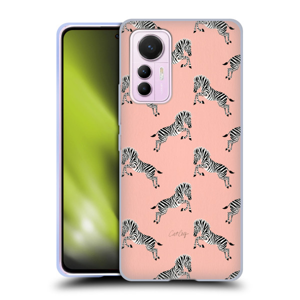 Cat Coquillette Tropical Wildlife Zebra Leap Pattern Soft Gel Case for Xiaomi 12 Lite