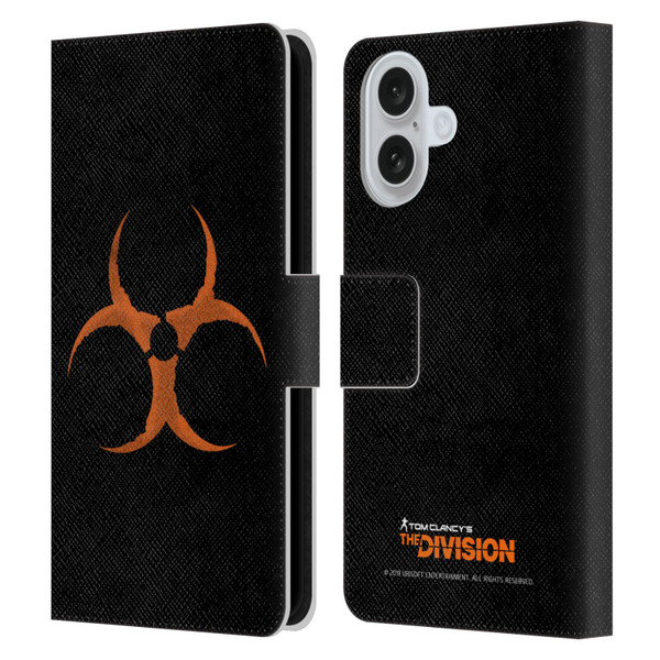 Tom Clancy's The Division Dark Zone Virus Leather Book Wallet Case Cover For Apple iPhone 16