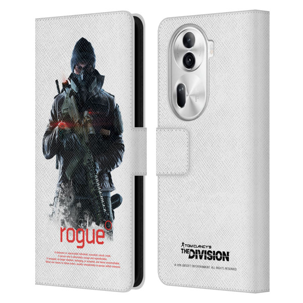 Tom Clancy's The Division Dark Zone Rouge 2 Leather Book Wallet Case Cover For OPPO Reno11