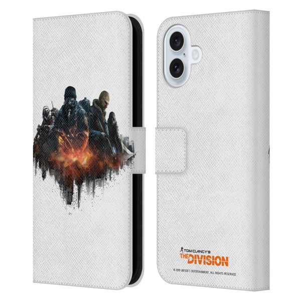 Tom Clancy's The Division Factions Group Leather Book Wallet Case Cover For Apple iPhone 16 Plus