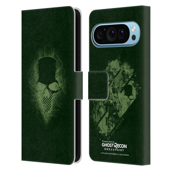 Tom Clancy's Ghost Recon Breakpoint Graphics Ghosts Logo Leather Book Wallet Case Cover For Google Pixel 9 / Pixel 9 Pro