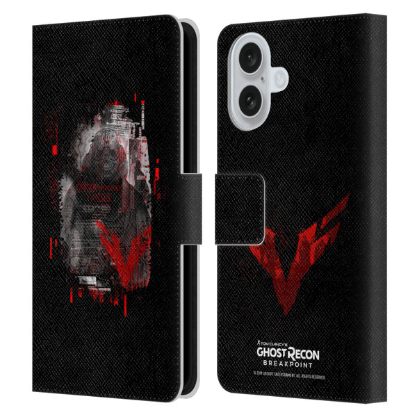 Tom Clancy's Ghost Recon Breakpoint Graphics Wolves Leather Book Wallet Case Cover For Apple iPhone 16